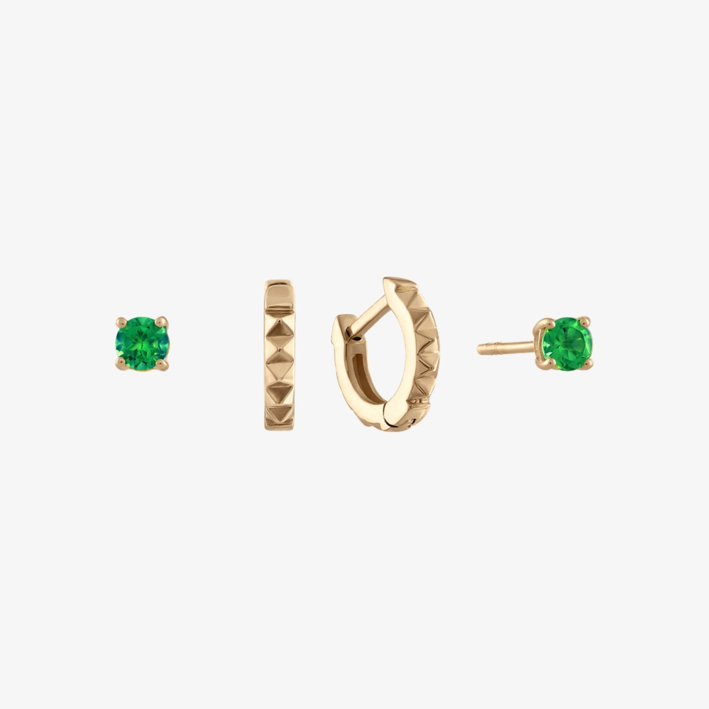 Emerald Sunburst Earring Bundle
