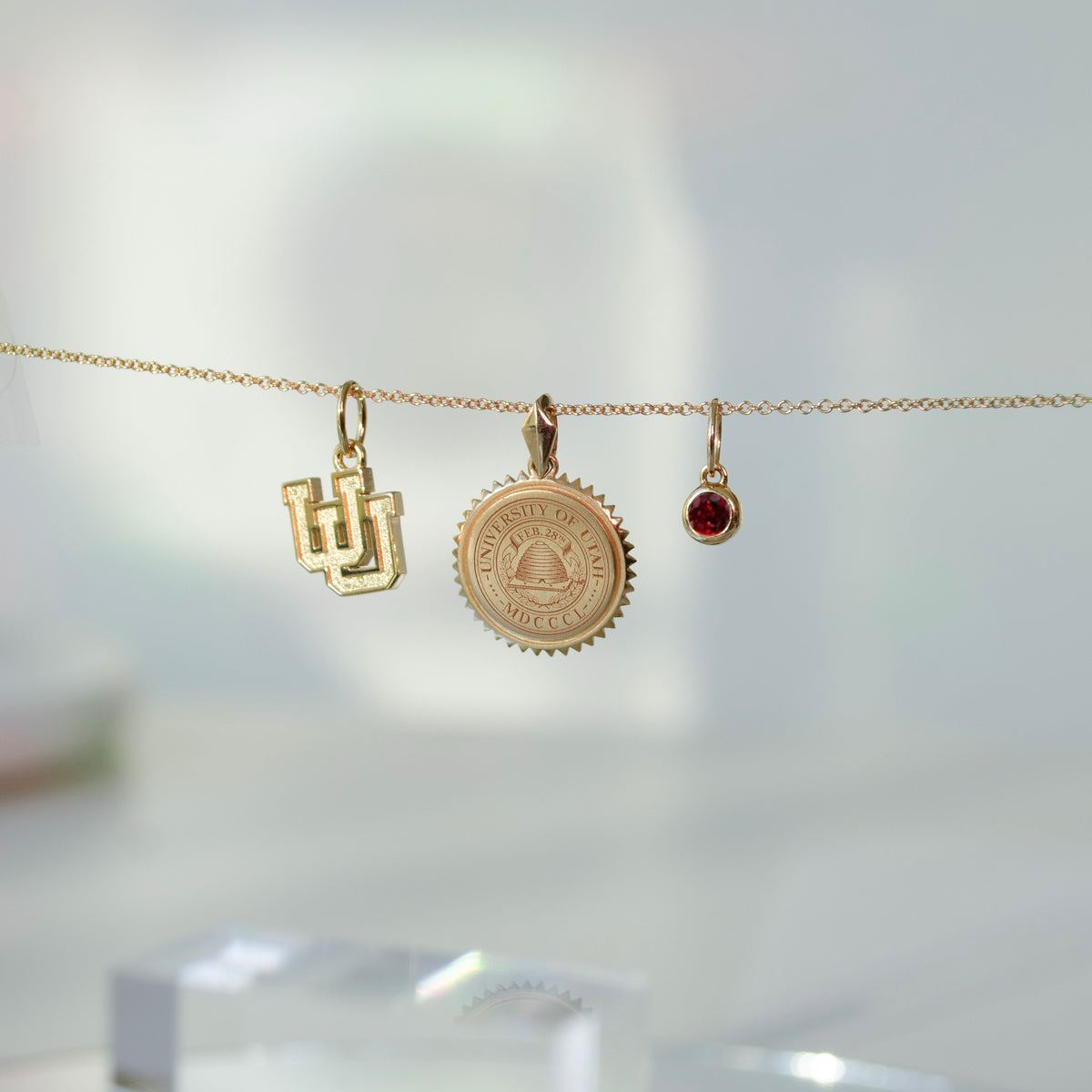 Utah Logo Charm with sunburst bundle