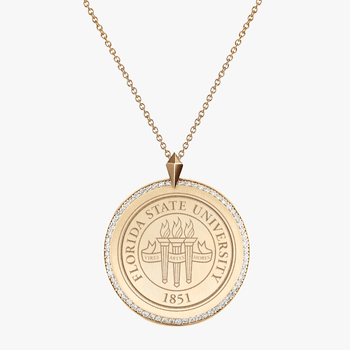 FSU Diamond Florentine Pendant