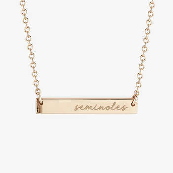 FSU Seminoles Horizontal Bar Necklace