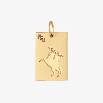 FSU Statue Rectangle Pendant
