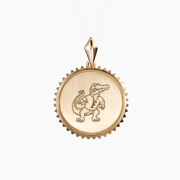 Florida Bull Gator Sunburst Pendant