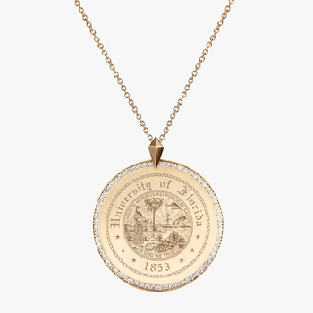 Florida Seal Diamond Florentine Pendant