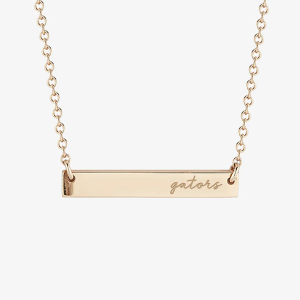 Florida Gators Horizontal Bar Necklace