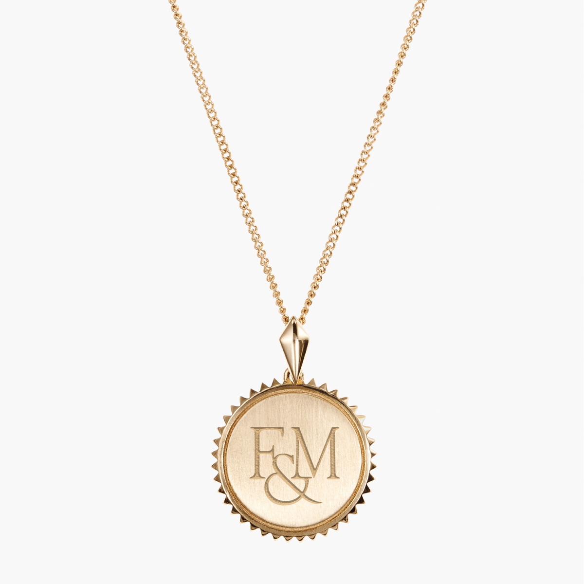 Franklin & Marshall Logo Sunburst Pendant