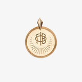 Gamma Phi Beta Florentine Logo Pendant Petite
