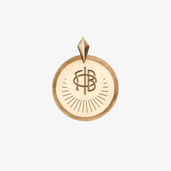 Gamma Phi Beta Florentine Logo Pendant Petite
