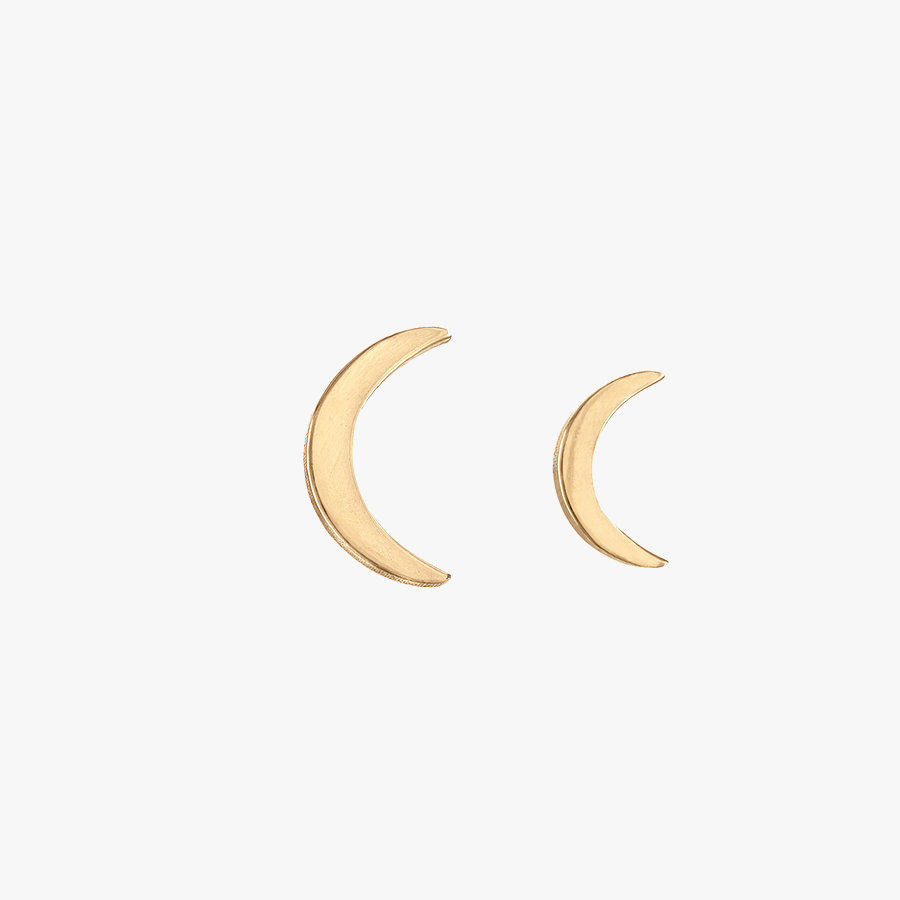 Gamma Phi Beta Moon Stud Earring