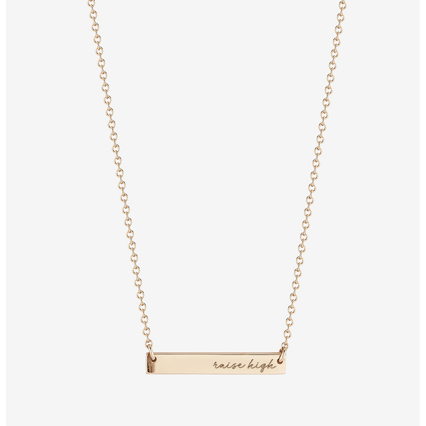 GW Raise High Horizontal Bar Necklace