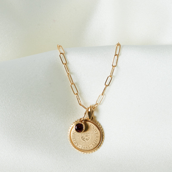 Arizona State University Sunburst Bundle Necklace with Garnet Gemstone