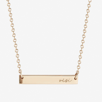 Georgetown Visitation Visi Horizontal Bar Necklace