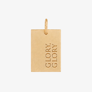 UGA Glory Glory Rectangle Pendant