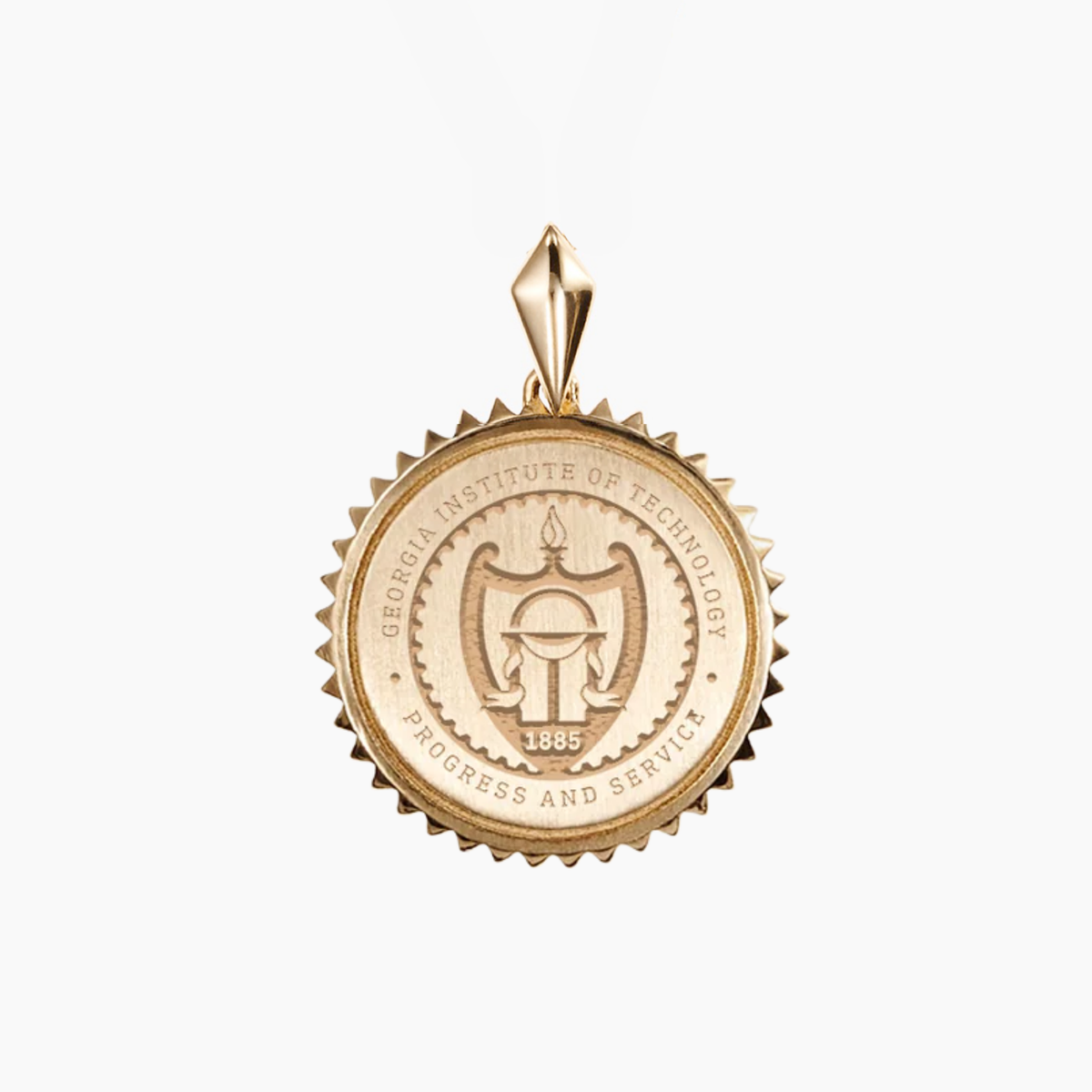 Georgia Tech Sunburst Pendant