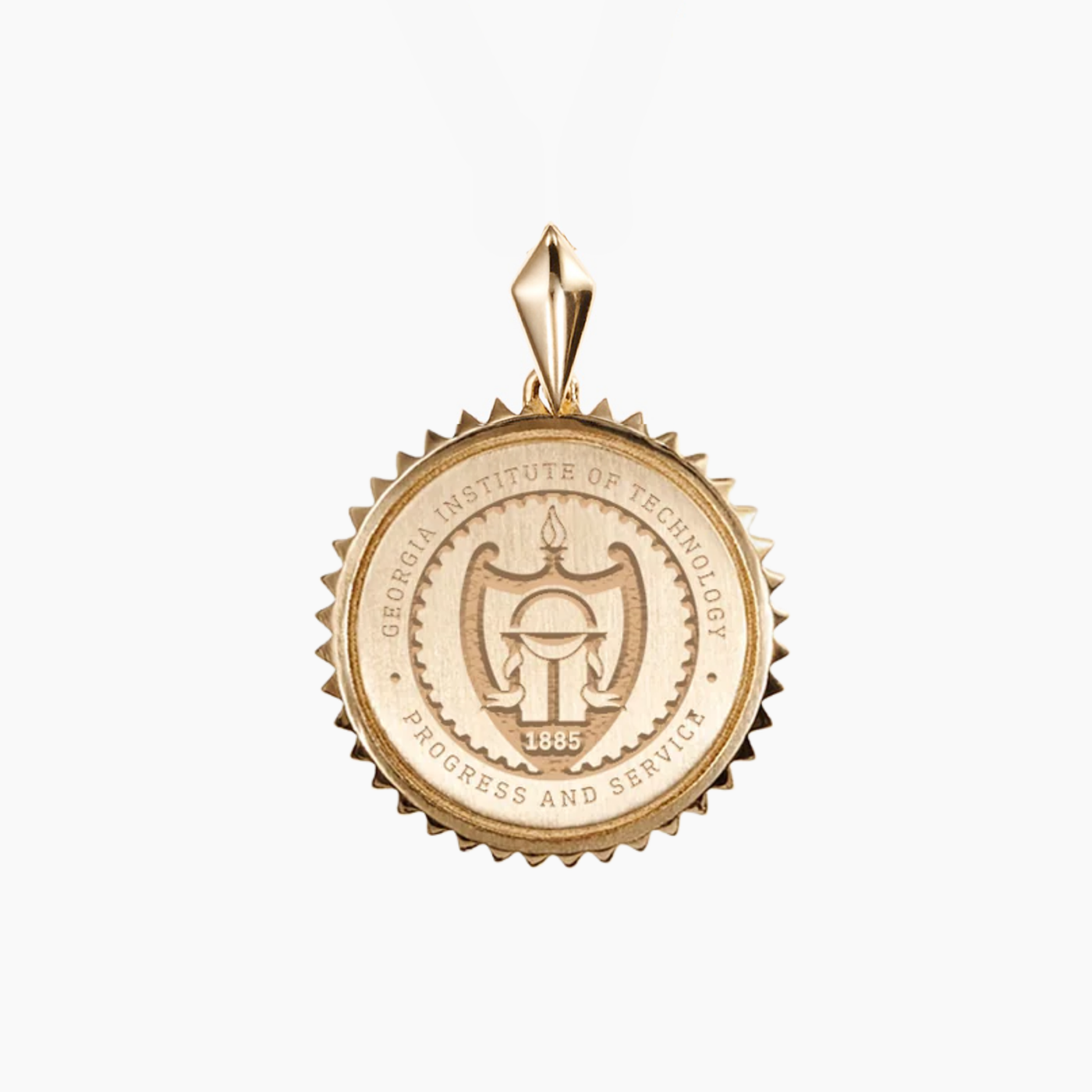 Georgia Tech Sunburst Pendant