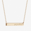 Georgia Tech Go Jackets Horizontal Bar Necklace