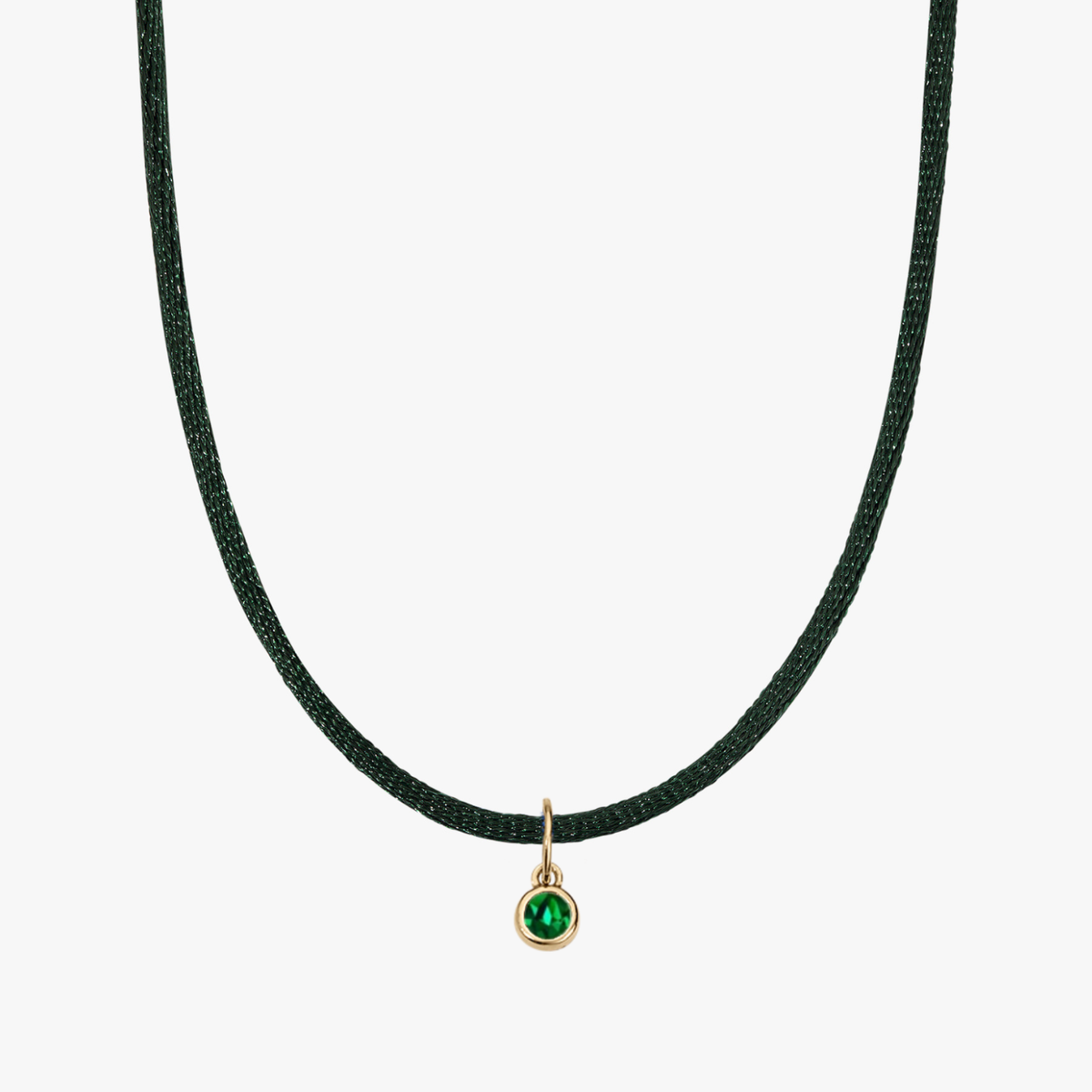 Green Silk Cord Emerald Bundle