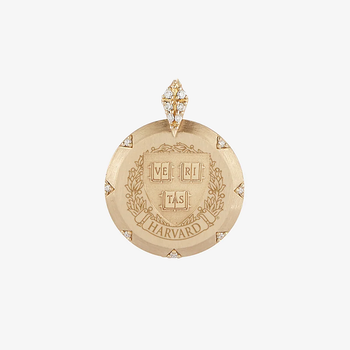 Harvard 7-Point Diamond Pendant