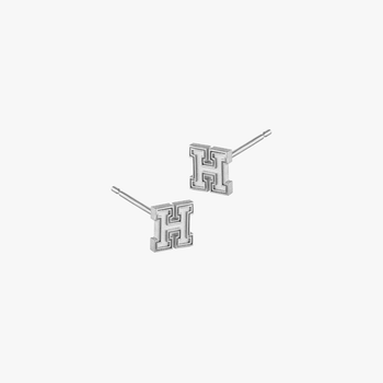 Harvard H Stud Earring