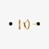 Black Onyx Sunburst Earring Bundle