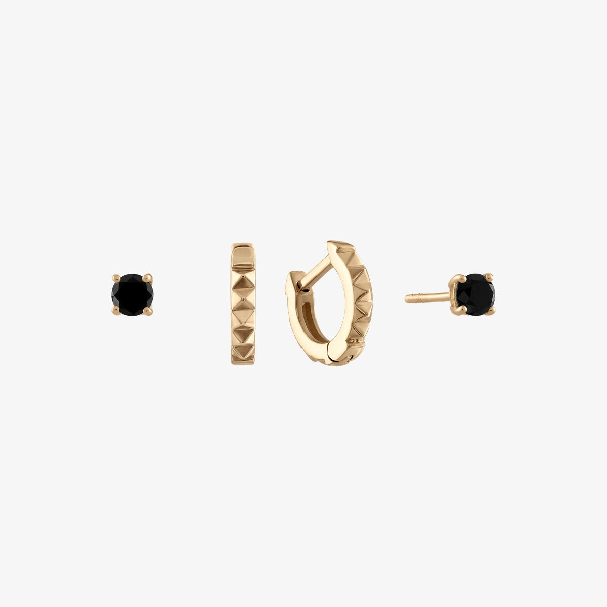 Black Onyx Sunburst Earring Bundle