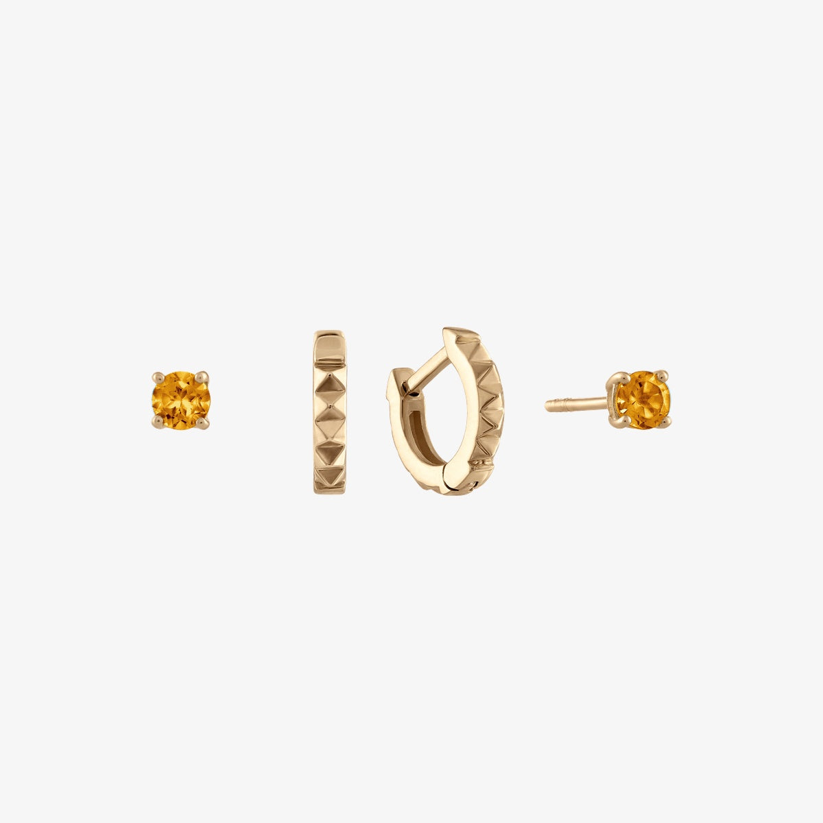 Citrine Sunburst Earring Bundle