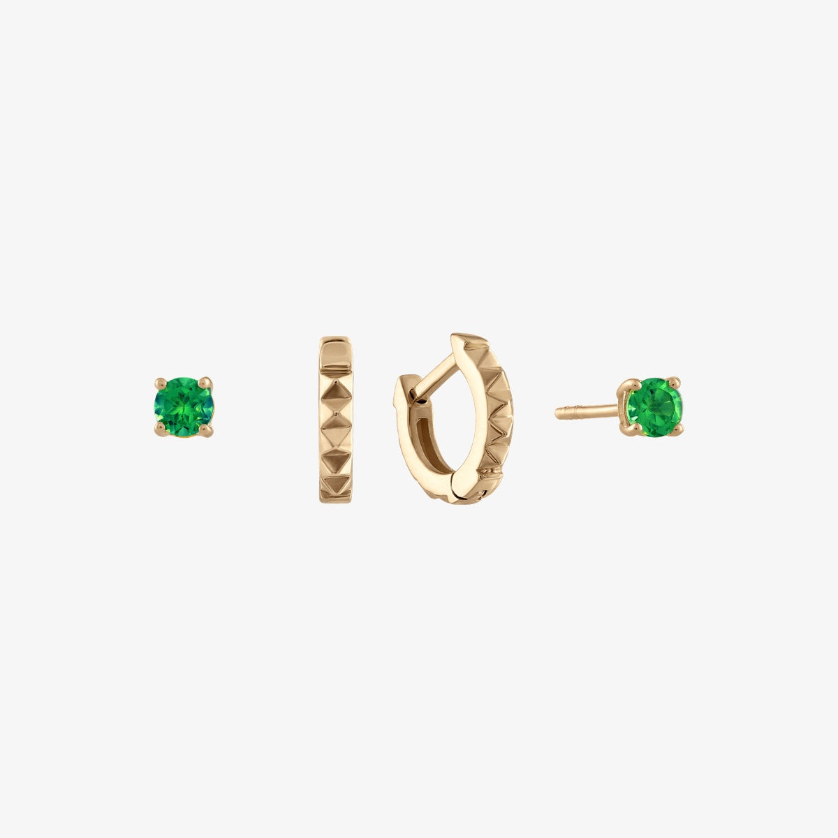 Emerald Sunburst Earring Bundle