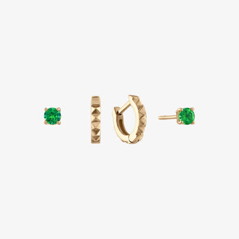 Emerald Sunburst Earring Bundle
