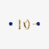 Sapphire Sunburst Earring Bundle