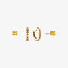 Yellow Citrine Stud Earring Bundle