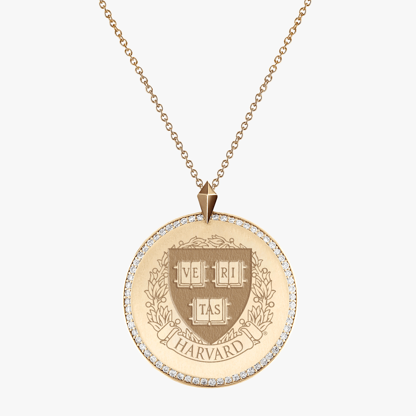 Harvard Diamond Florentine Pendant