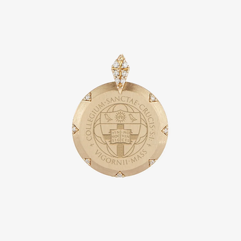 Holy Cross 7-Point Diamond Pendant