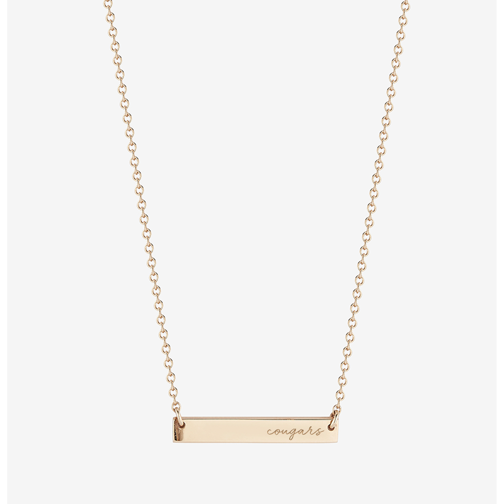 Houston Cougars Horizontal Bar Necklace