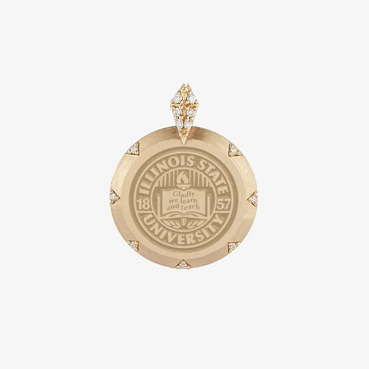 Illinois State 7-Point Diamond Pendant