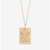 ND Logo Lacrosse National Champions Rectangle Pendant