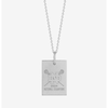 ND Logo Lacrosse National Champions Rectangle Pendant