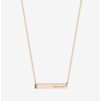 Indiana Hoosiers Horizontal Bar Necklace