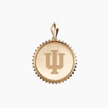 Indiana Logo Sunburst Pendant
