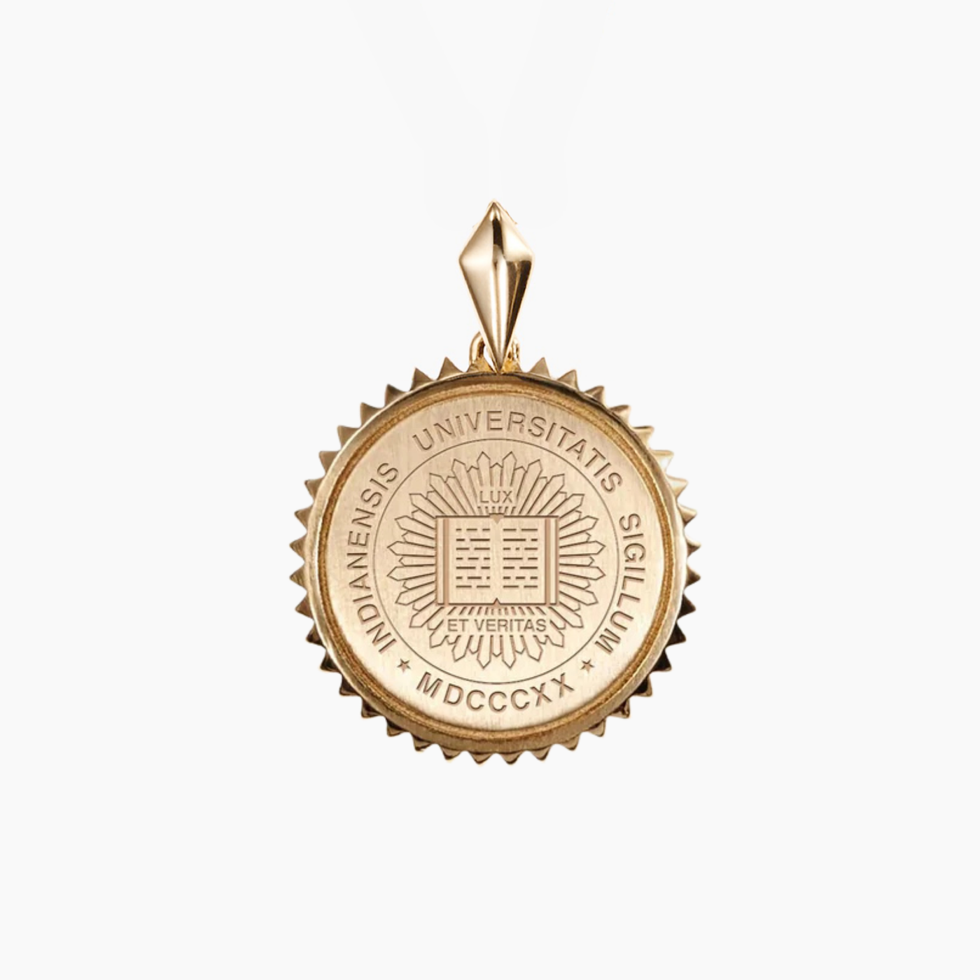 Indiana Sunburst Crest Pendant