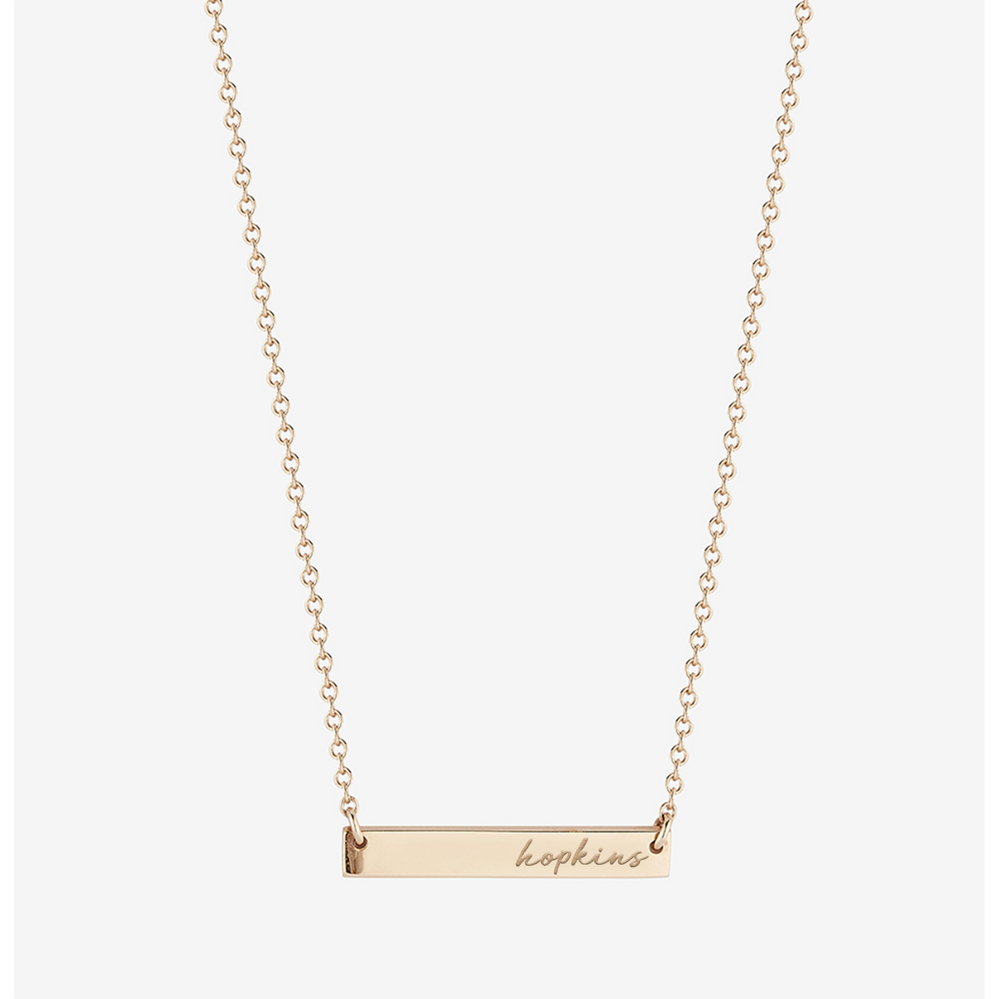 Johns Hopkins Horizontal Bar Necklace
