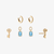 Kappa Kappa Gamma Key Florentine Earring Bundle