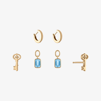 Kappa Kappa Gamma Key Florentine Earring Bundle