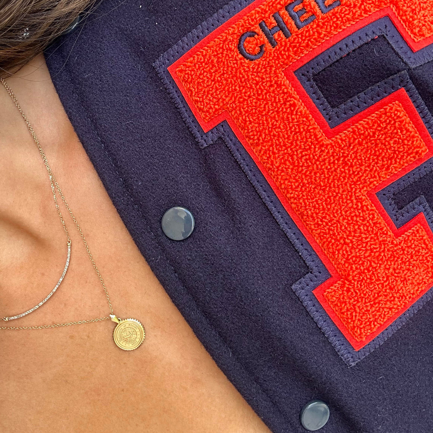 University of Florida Seal Sunburst Necklace on 18" gold chain