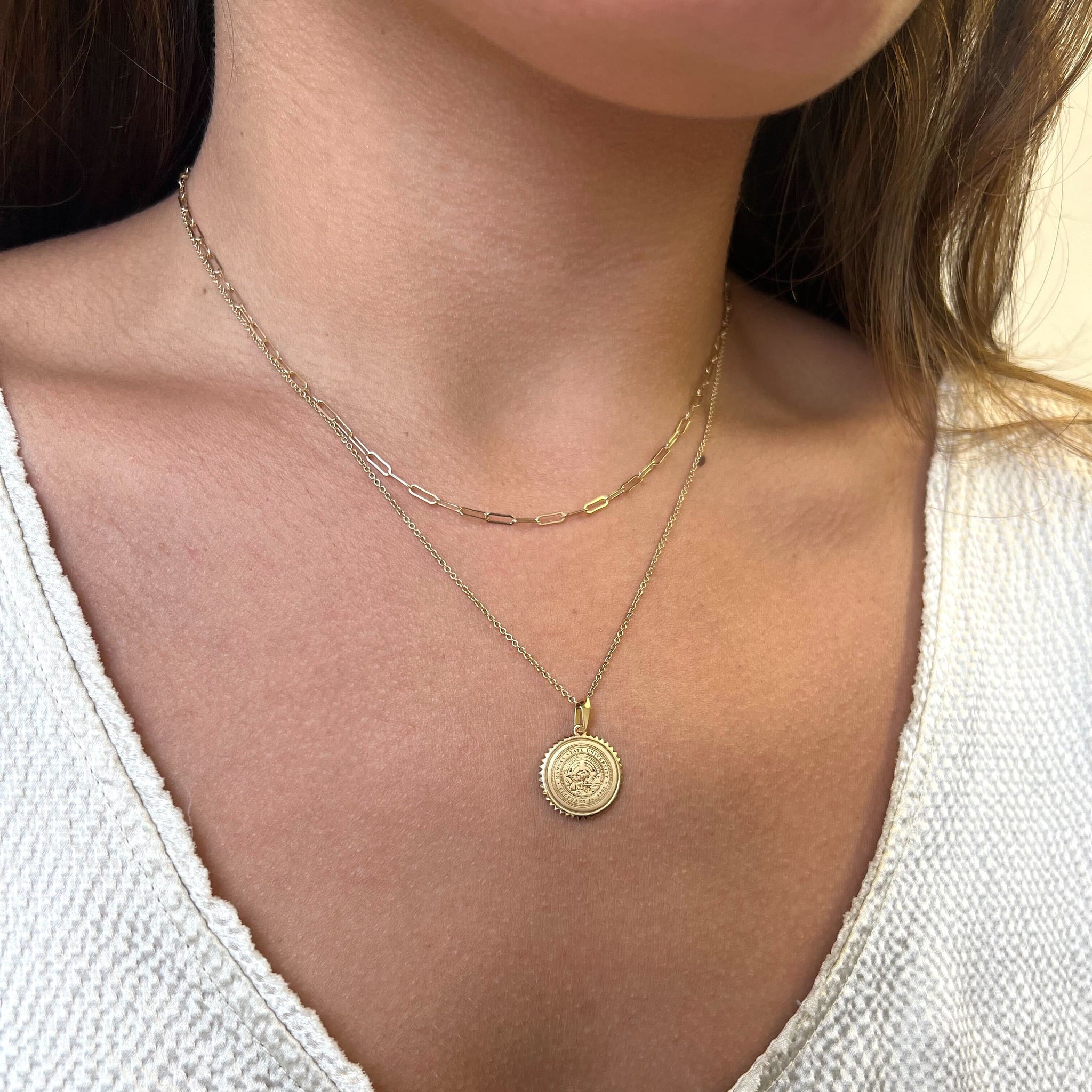 Kansas State Sunburst Pendant