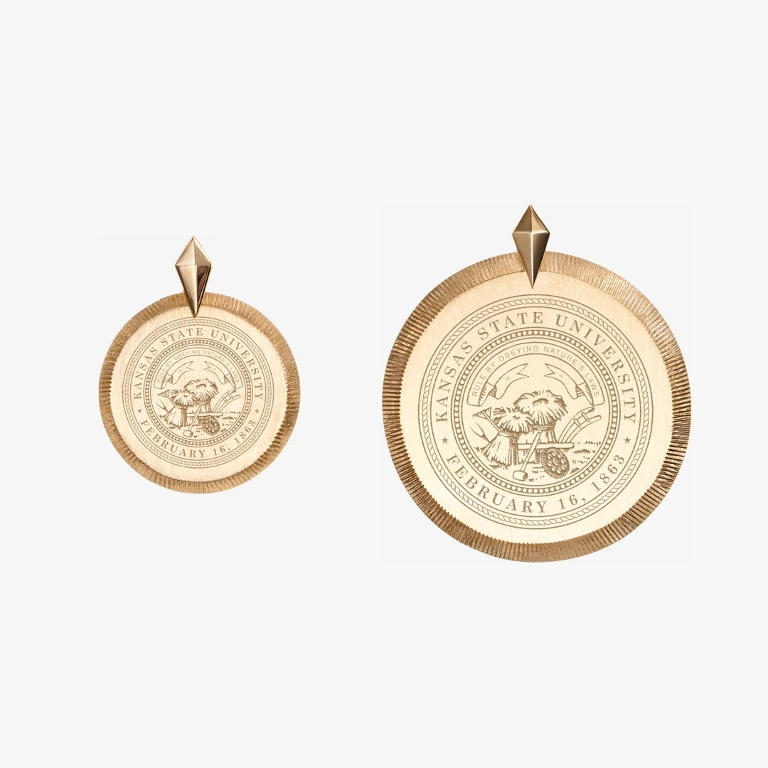 Kansas State Seal Florentine Pendant