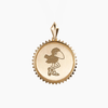 Kansas Vintage Jayhawk Sunburst Pendant
