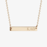 Kappa Alpha Theta Horizontal Bar Necklace