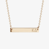 Kappa Delta Horizontal Bar Necklace