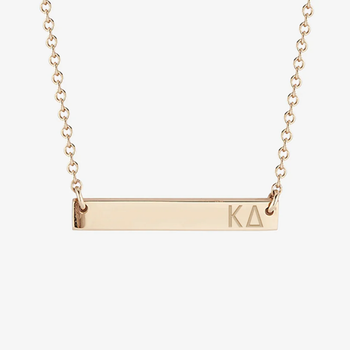 Kappa Delta Horizontal Bar Necklace