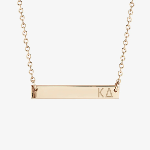 Kappa Delta Horizontal Bar Necklace