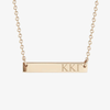 Kappa Kappa Gamma Horizontal Bar Necklace